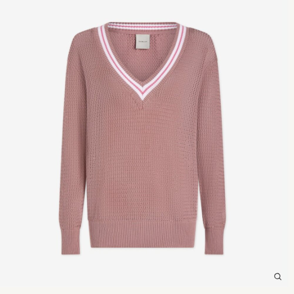 New Varley Hadley Knit Deauville Mauve Size Large $118